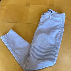 Biker Style Light Pink Jeans